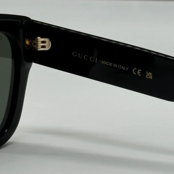 NEW GG1550SK 001 GUCCI BLACK GREY SQUARE WOMEN GUCCI SUNGLASSES - Picture 10 of 12